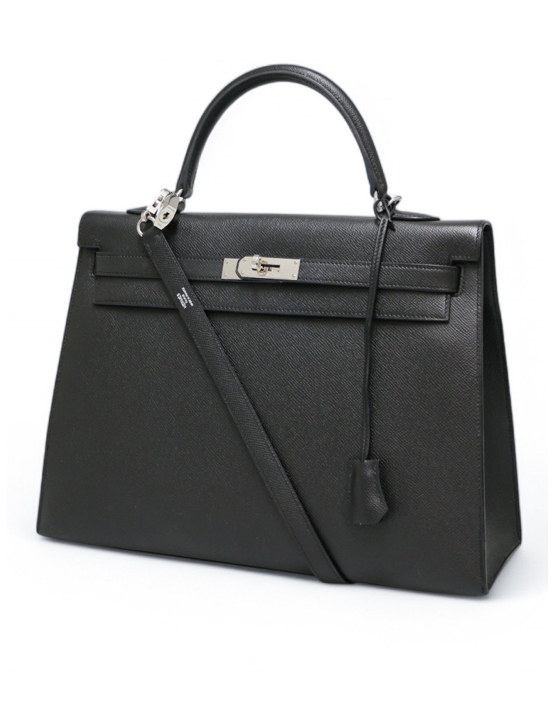 Kelly 35 sellier Hermès en cuir epsom , un intemporel disponible