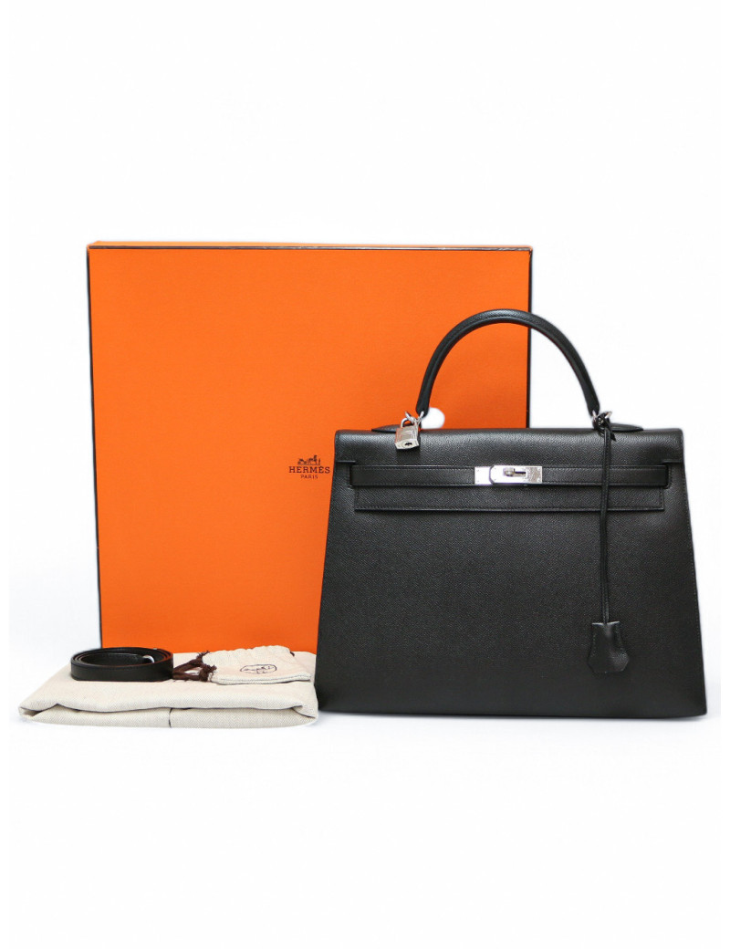 Kelly 35 sellier Hermès en cuir epsom , un intemporel disponible