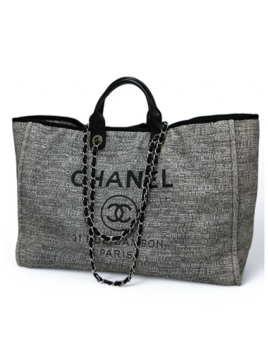 Cabas Deauville CHANEL tweed gris