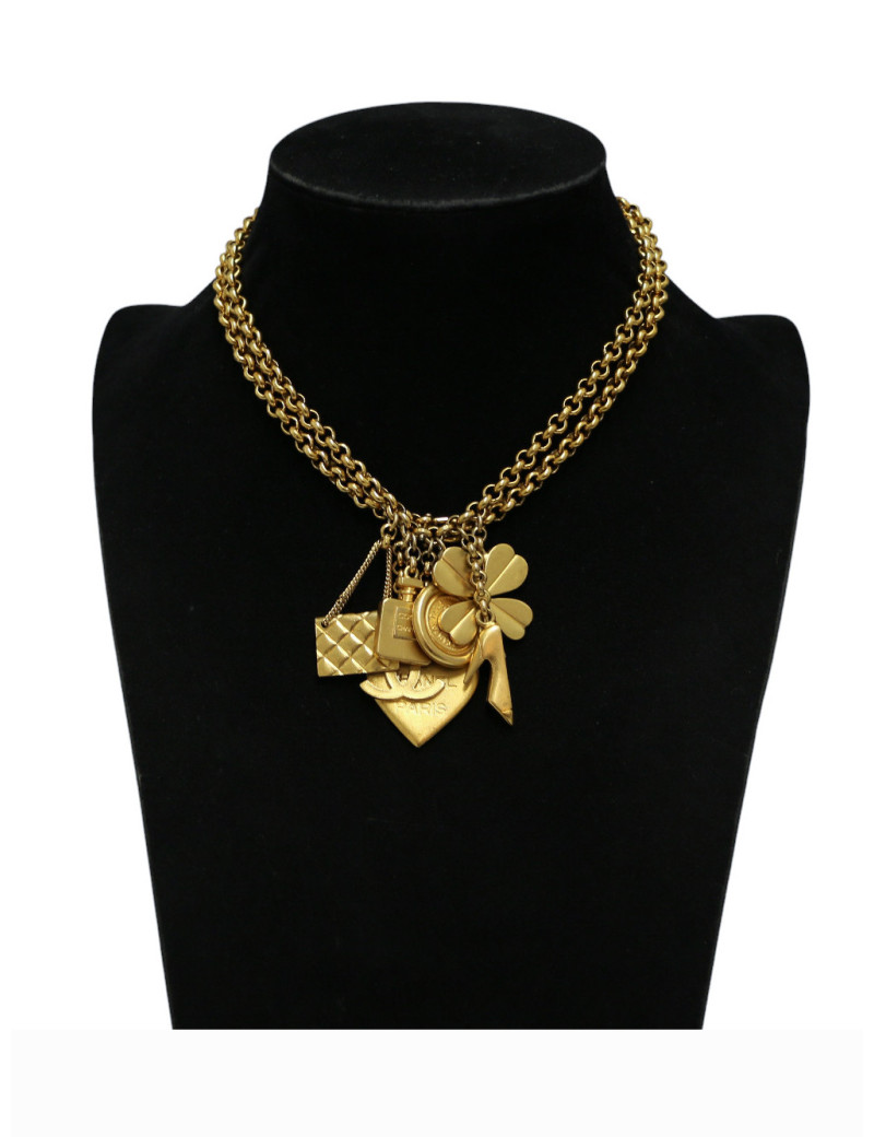Collier CHANEL charms vintage