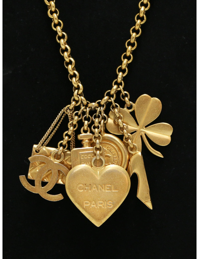 Collier CHANEL charms vintage