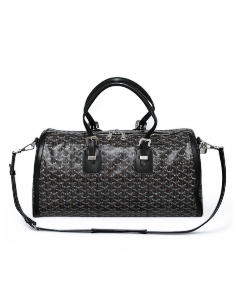 Sac GOYARD Croix Jules 50 Boston toile noire