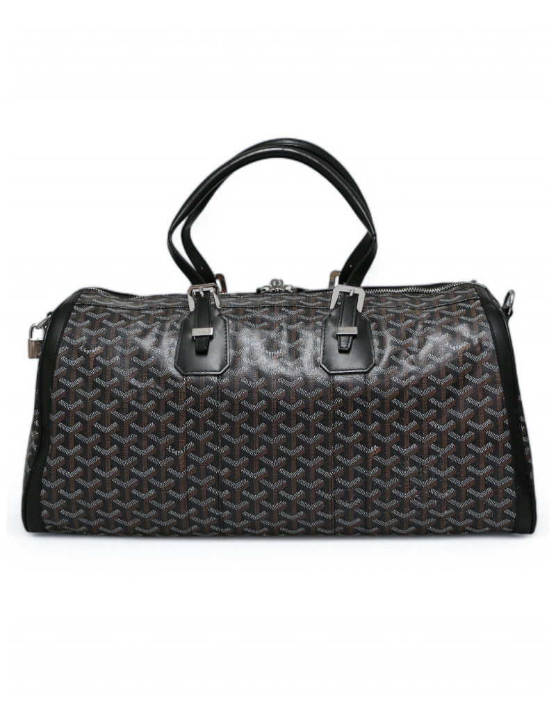 Sac GOYARD Croix Jules 50 Boston toile noire