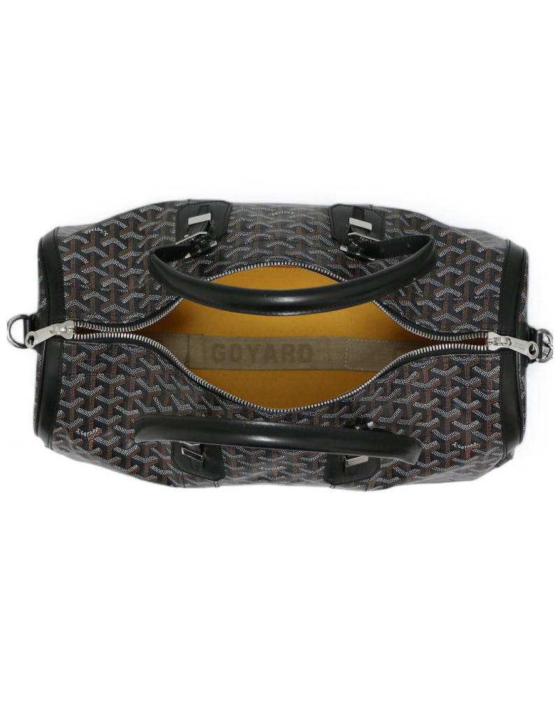 Sac Boston Goyard Croix Jules toile Goyardine disponible d'occasion