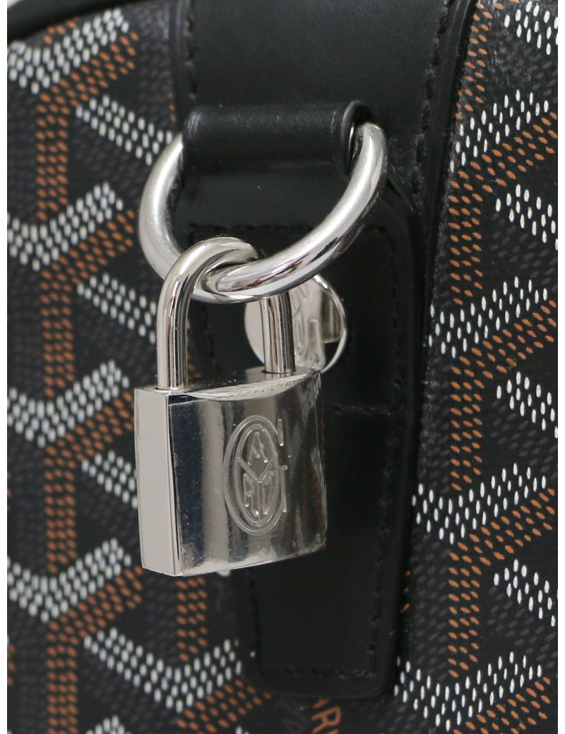 Sac Boston Goyard Croix Jules toile Goyardine disponible d'occasion