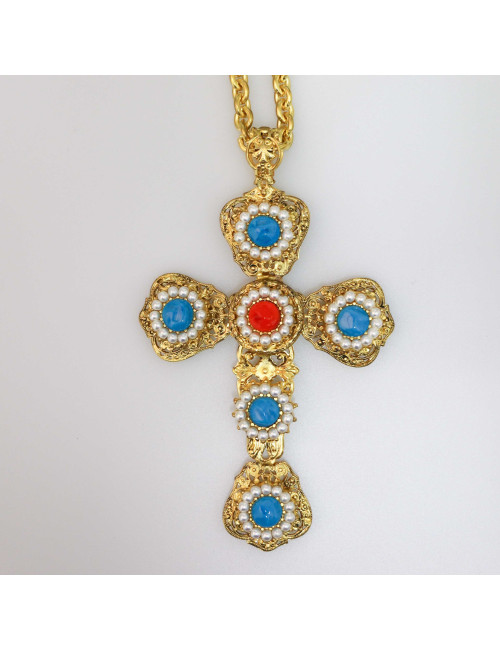 MARGUERITE DE VALOIS Sautoir croix