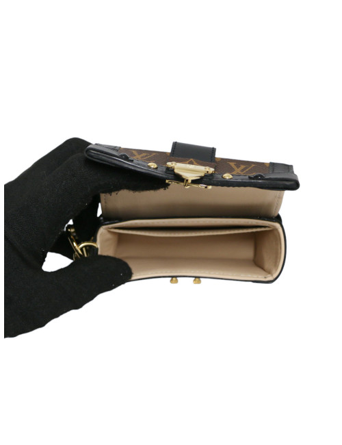 Pochette LOUIS VUITTON Essentiel Trunk toile Monogram