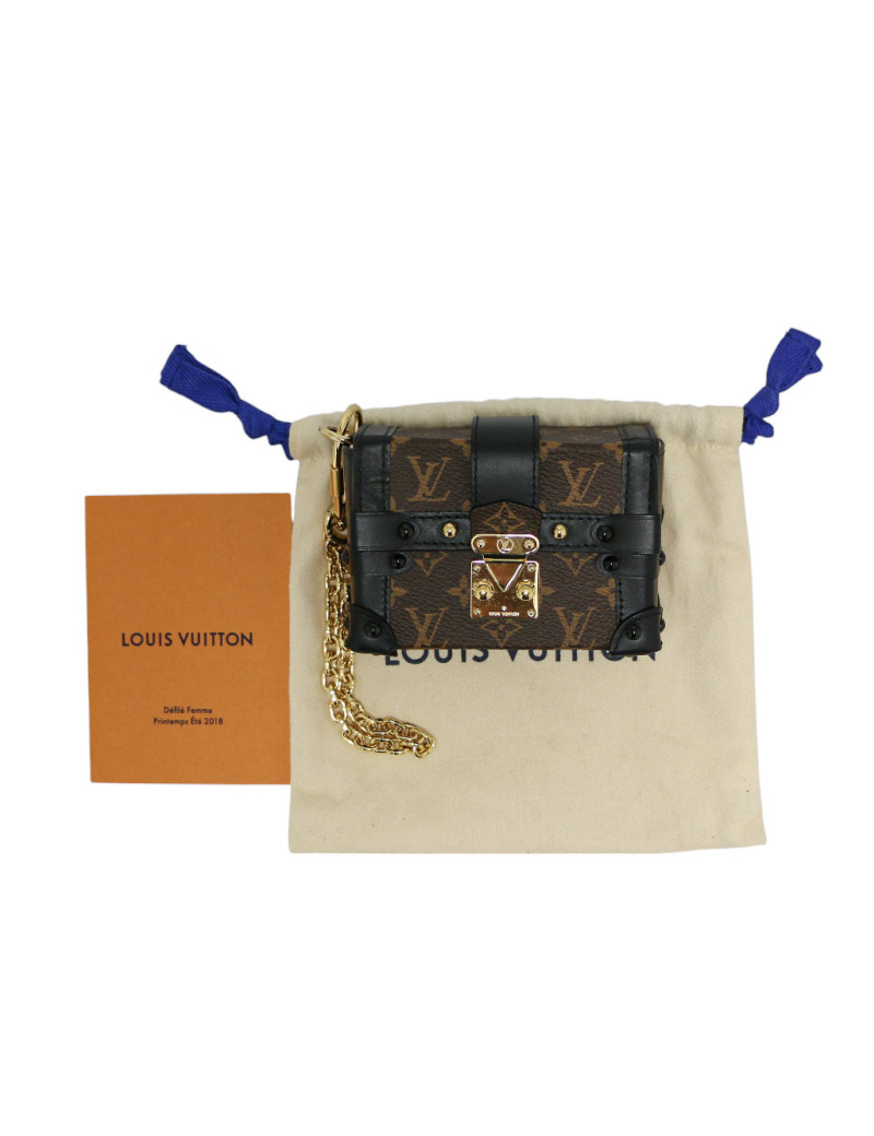 Pochette LOUIS VUITTON Essentiel Trunk toile Monogram