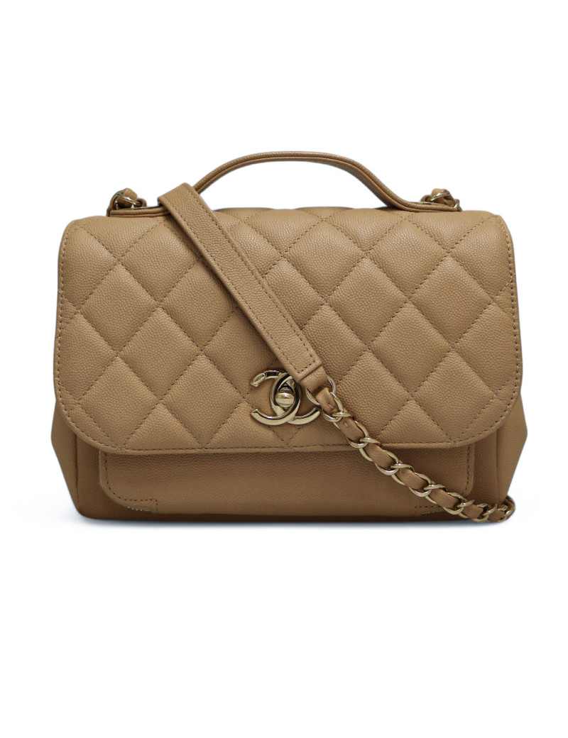 Sac à rabat CHANEL Business Affinity beige
