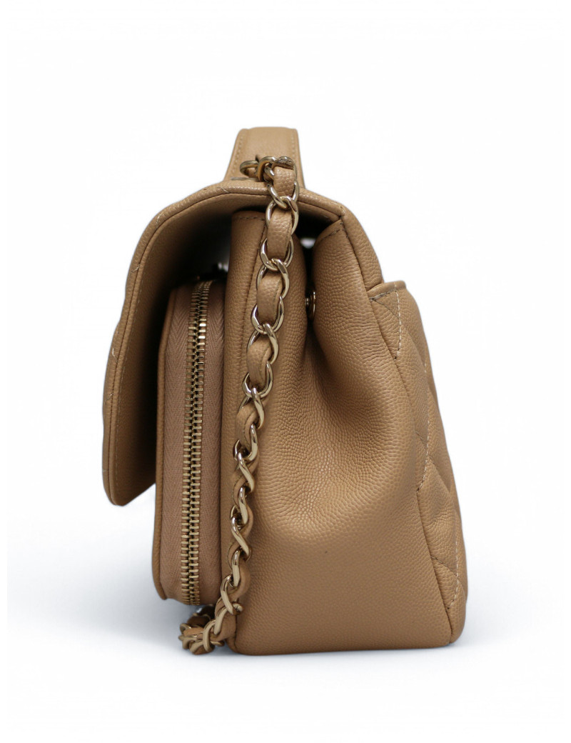 Sac à rabat CHANEL Business Affinity beige