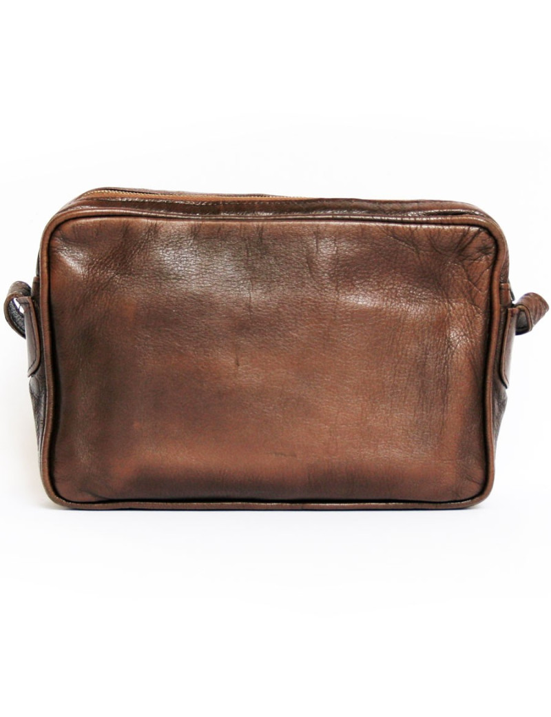 Sac-besace CELINE en cuir marron