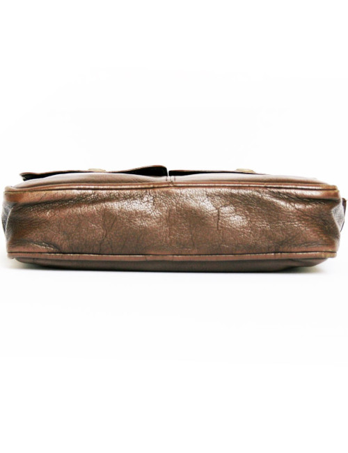 Sac-besace CELINE en cuir marron