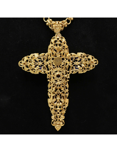 Sautoir croix Marguerite de Valois coloré : livraison dans le monde