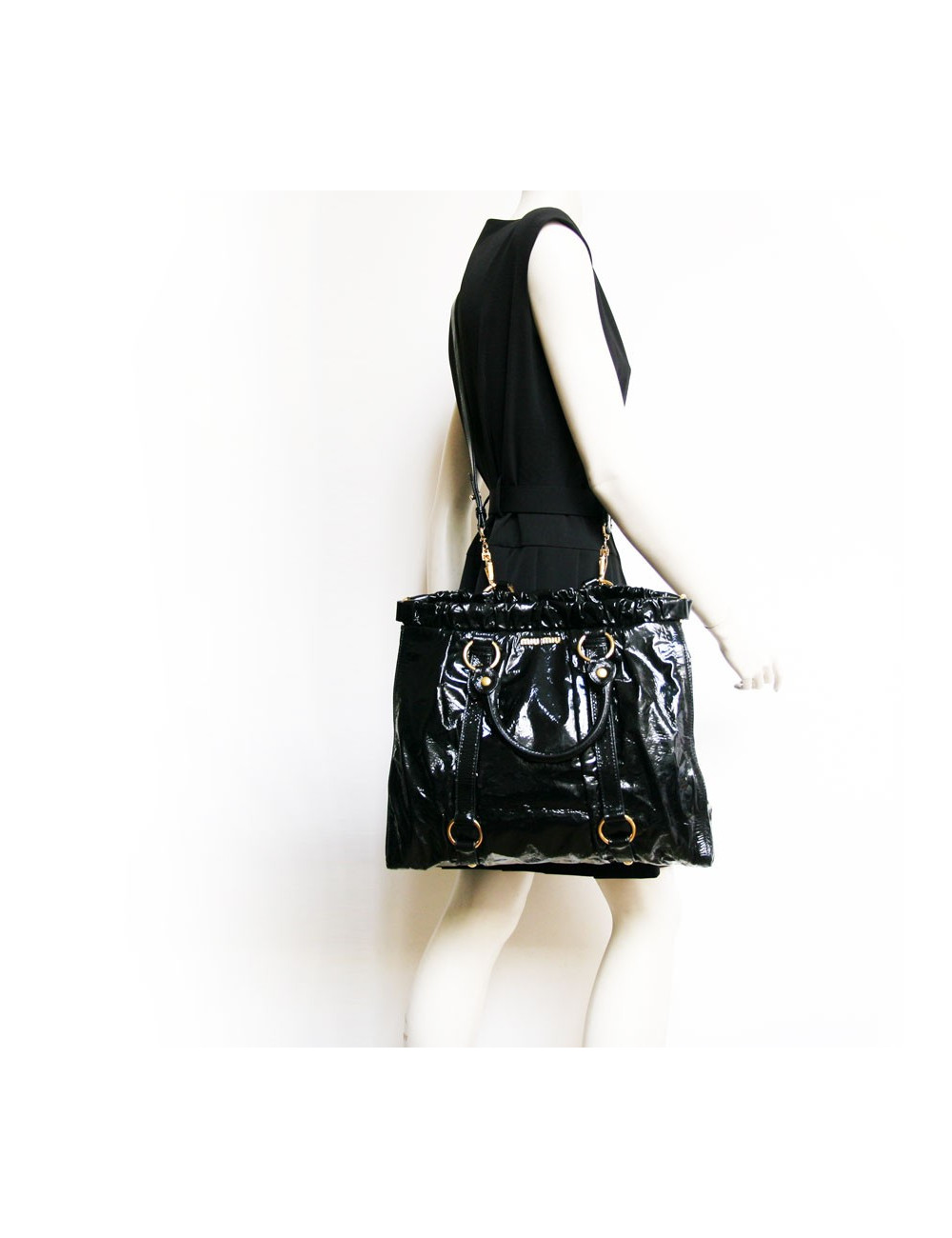 Sac MIU MIU en vernis noir