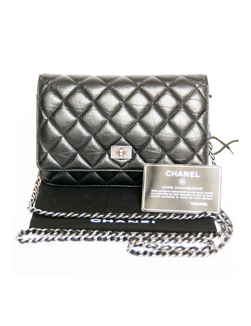 Mini sac CHANEL matelassé noir