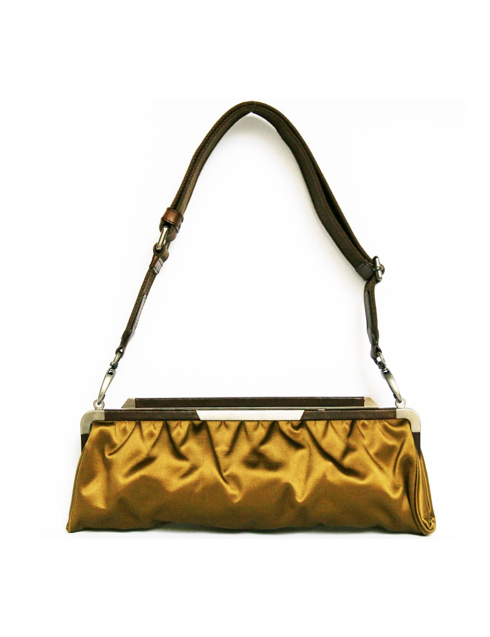 Pochette MARNI en satin jaune