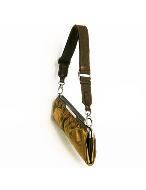 Pochette MARNI en satin jaune