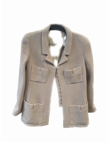 Veste CHANEL T40 tweed rose