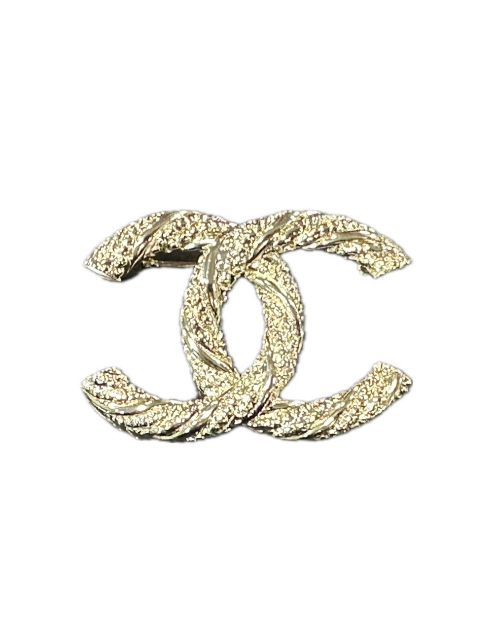 Broche CC champagne CHANEL