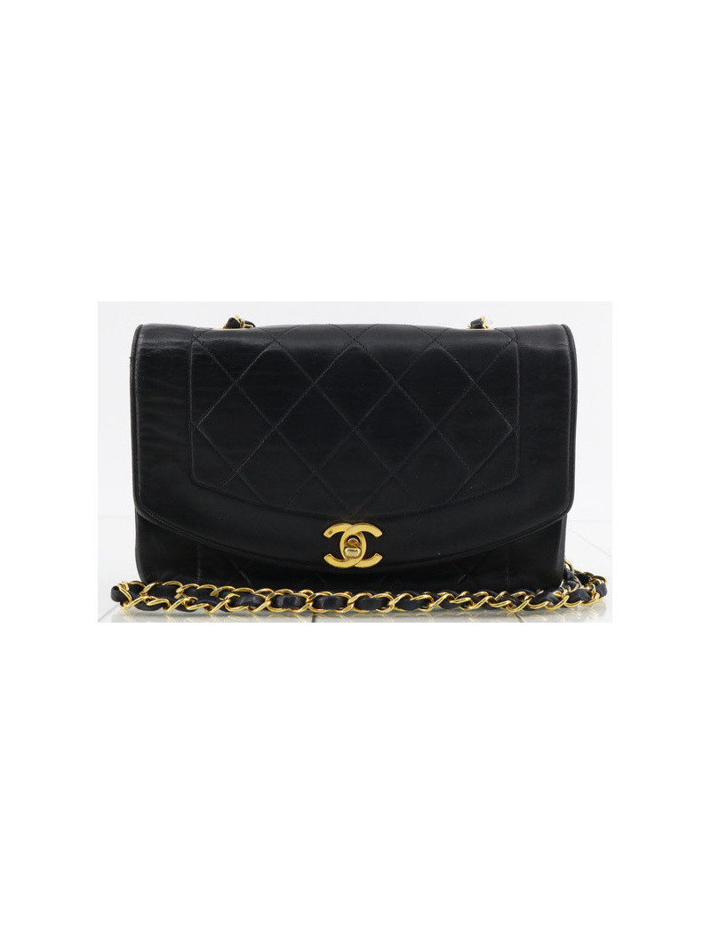 Petit Diana Chanel vintage noir : livraison expresse dans le monde