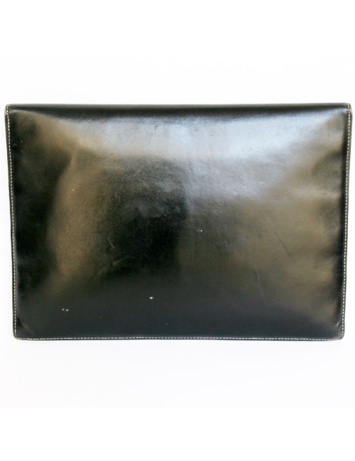 Pochette ordinateur CHRISTIAN DIOR en cuir noir