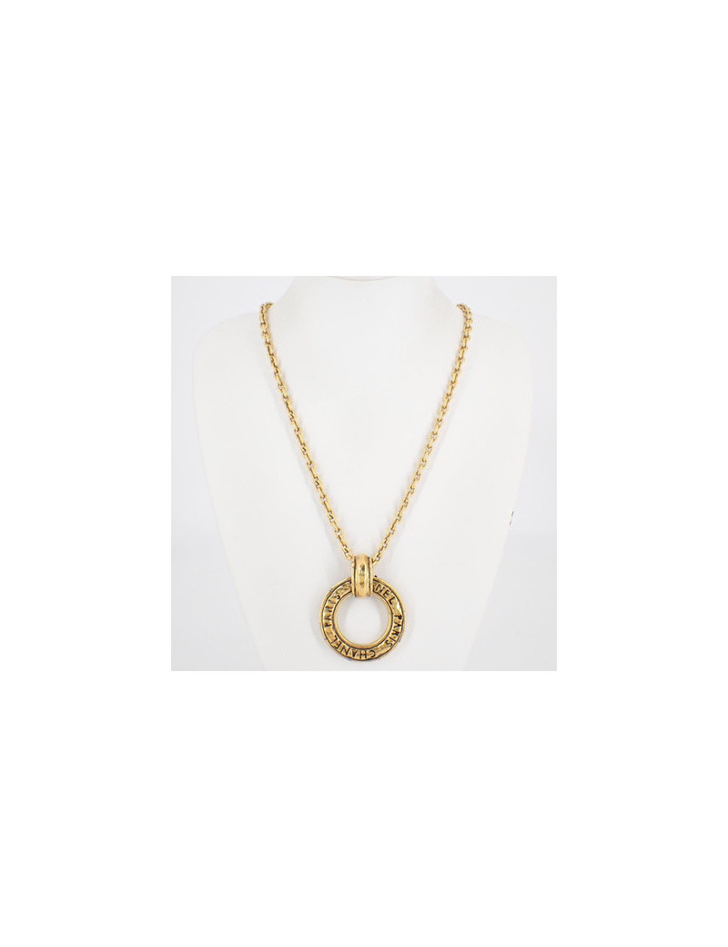 Long collier CHANEL medallion vintage