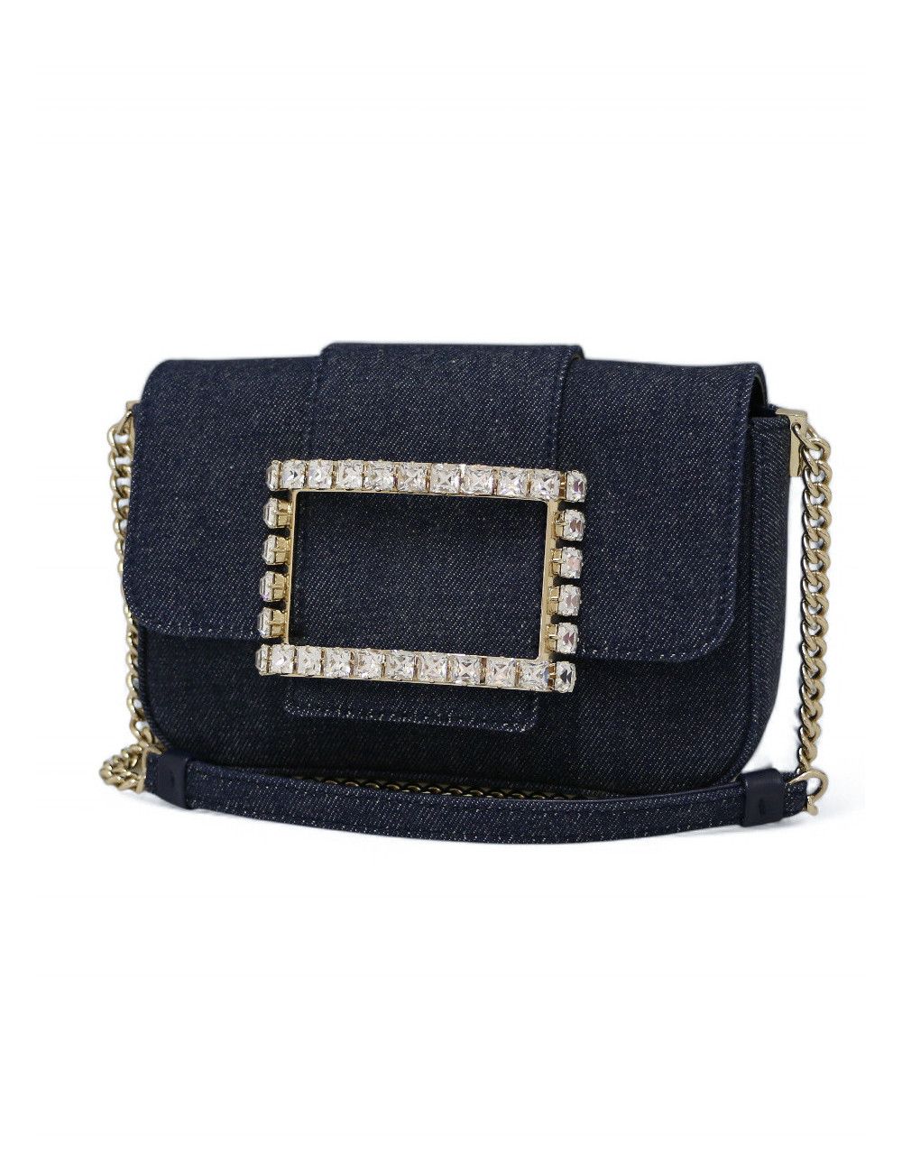 Sac ROGER VIVIER toile denim bleu