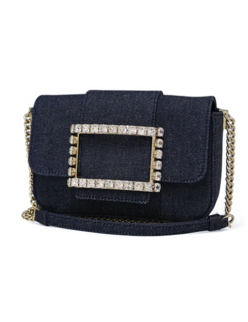 Sac ROGER VIVIER toile denim bleu