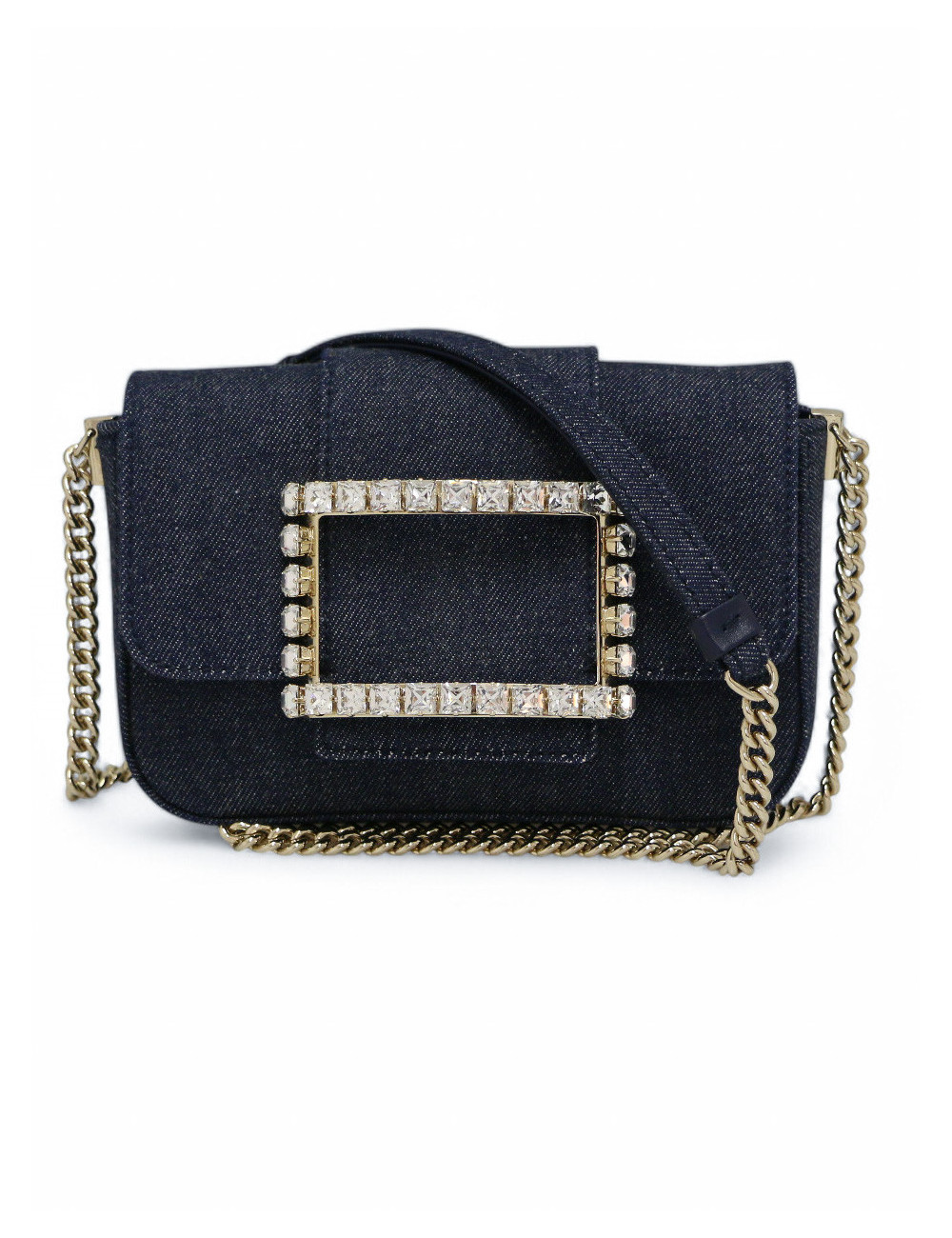 Sac ROGER VIVIER toile denim bleu