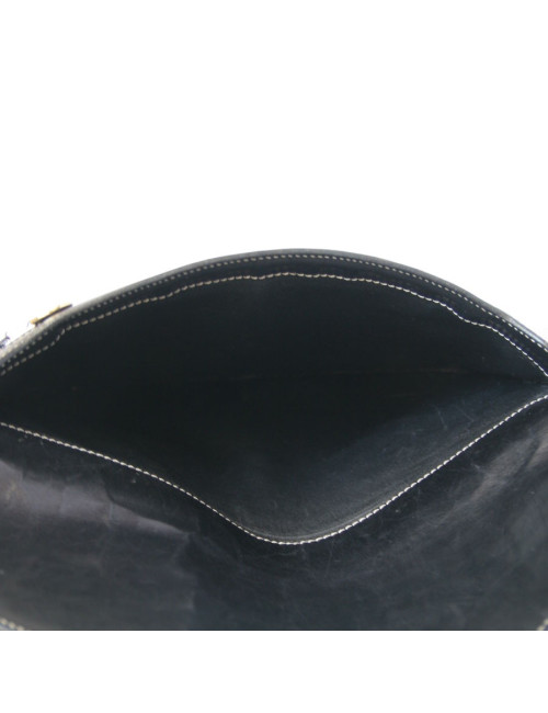 Pochette ipad CHRISTIAN DIOR en cuir noir