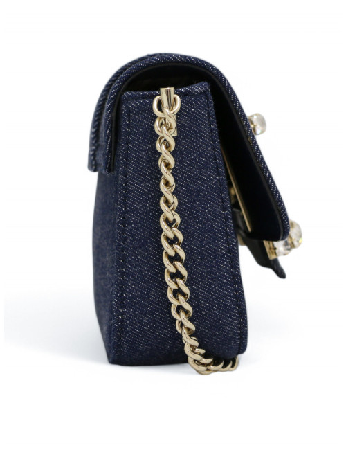 Sac ROGER VIVIER toile denim bleu