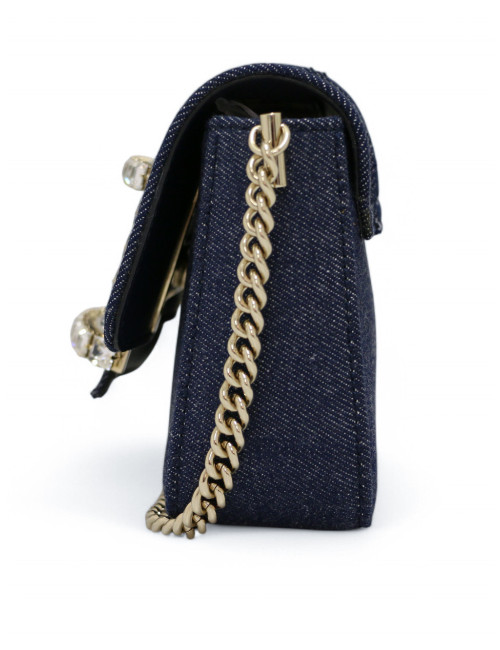 Sac ROGER VIVIER toile denim bleu