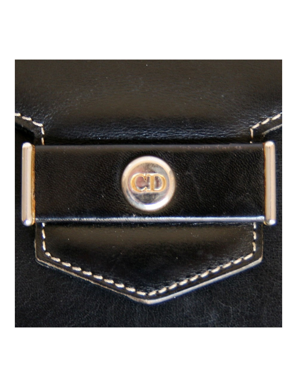 Pochette ipad CHRISTIAN DIOR en cuir noir