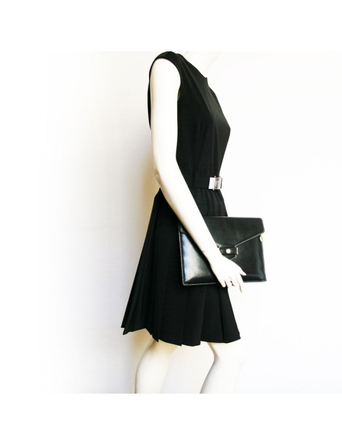 Pochette ipad CHRISTIAN DIOR en cuir noir