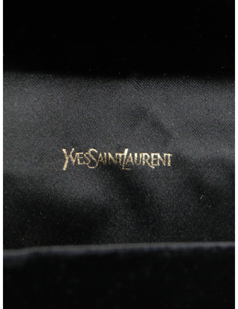 Superbe pochette YSL velours noir : occasion certifiée authentique