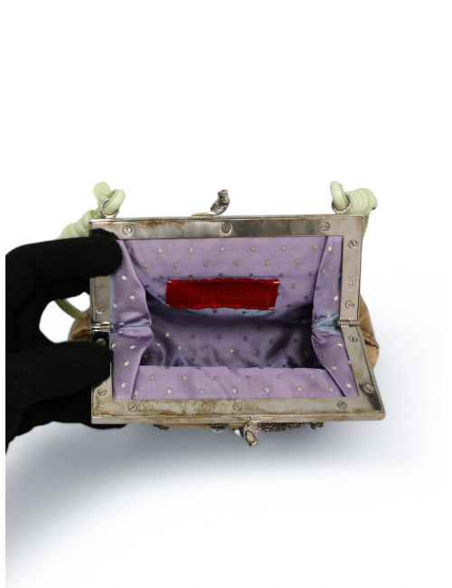 Sac du soir Valentino Garavani soie brodée : certifié authentique