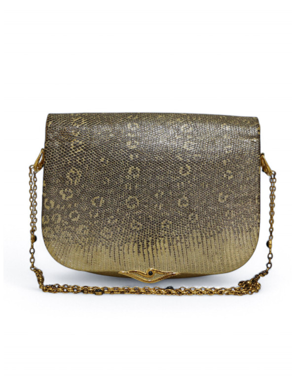 Sac CARTIER écailles de lézard dorées à l'or 2