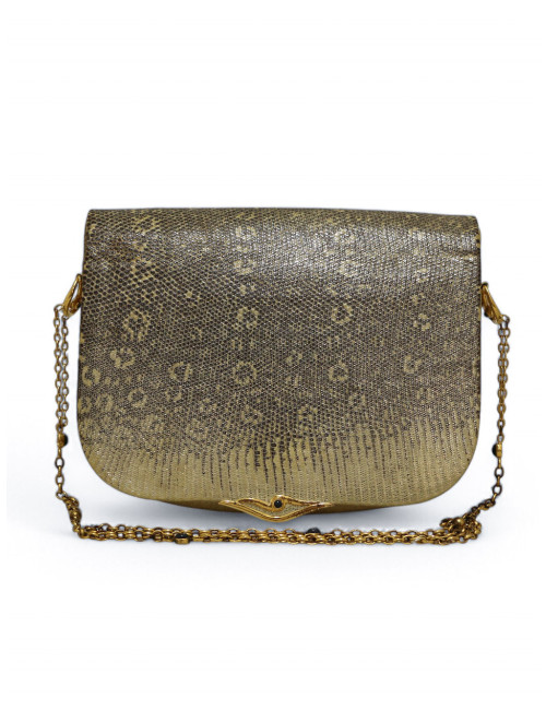 Sac Cartier lézard écailles dorées vintage, une pièce exceptionnelle