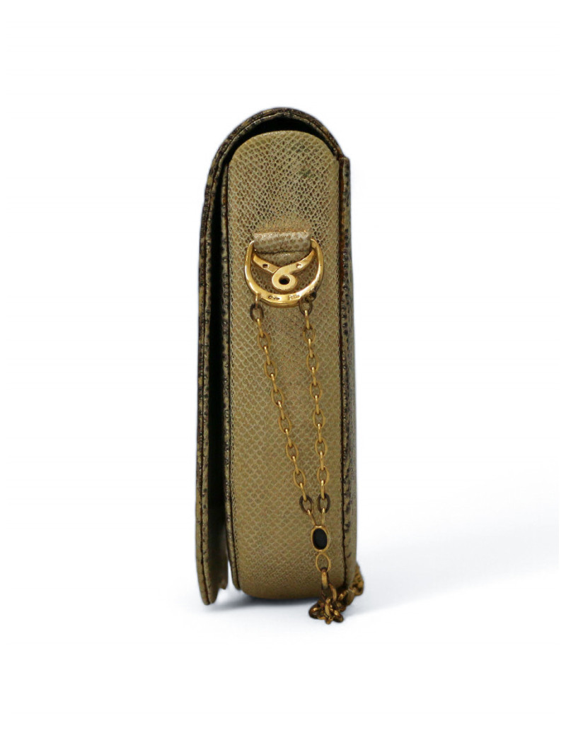 Sac Cartier lézard écailles dorées vintage, une pièce exceptionnelle