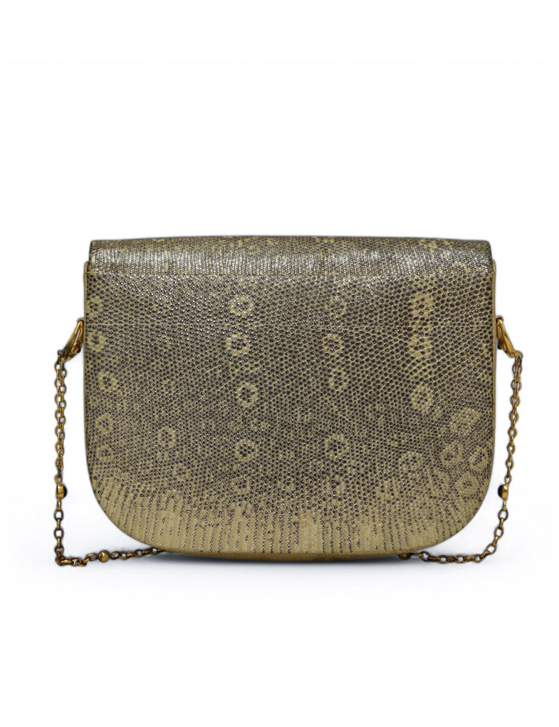 Sac CARTIER écailles de lézard dorées à l'or