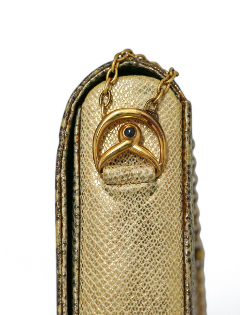 Sac Cartier lézard écailles dorées vintage, une pièce exceptionnelle