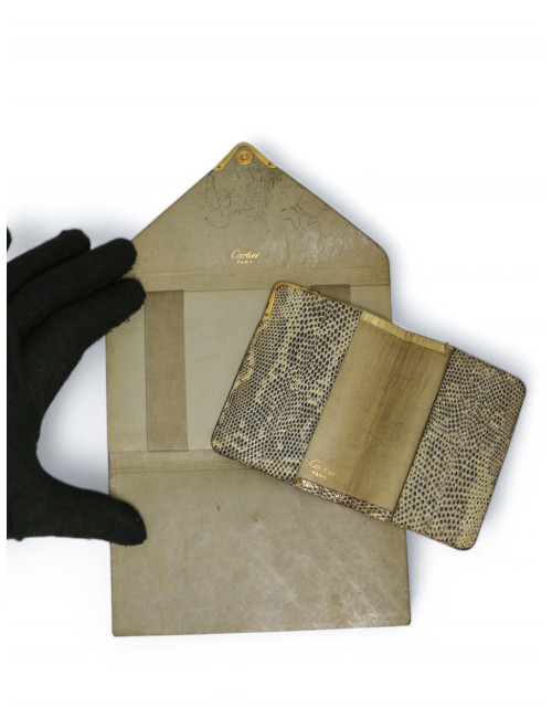 Sac Cartier lézard écailles dorées vintage, une pièce exceptionnelle