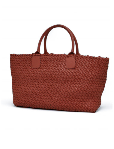 Cabas BOTTEGA VENETA cuir vieux rose 2