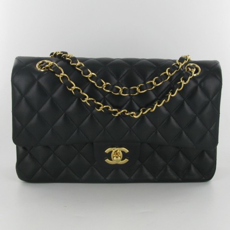 Timeless black leather CHANEL