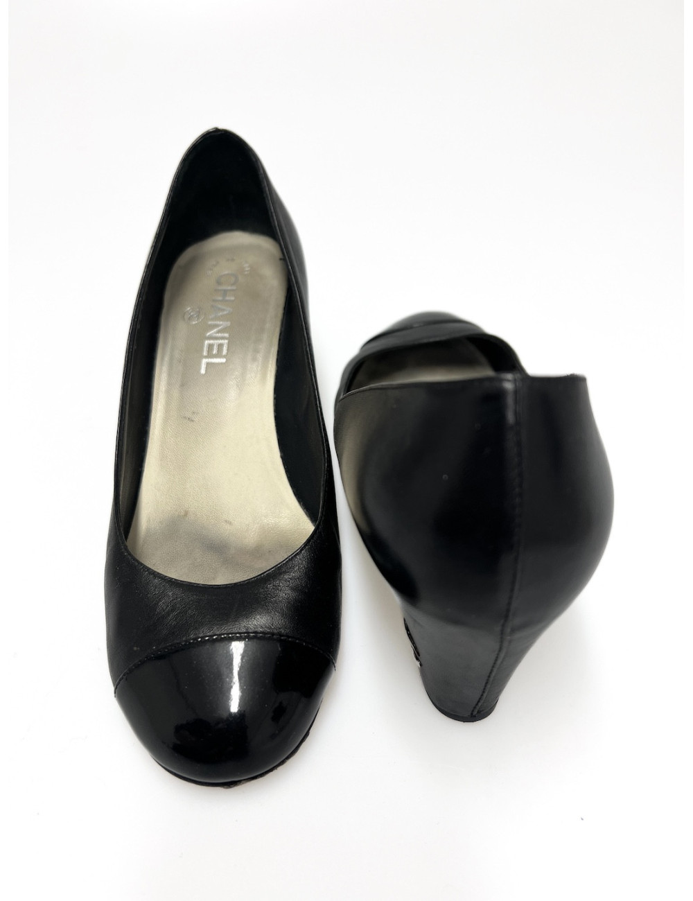 Escarpins Chanel T 36,5 cuir d'agneau : livraison avec suivi gratuite