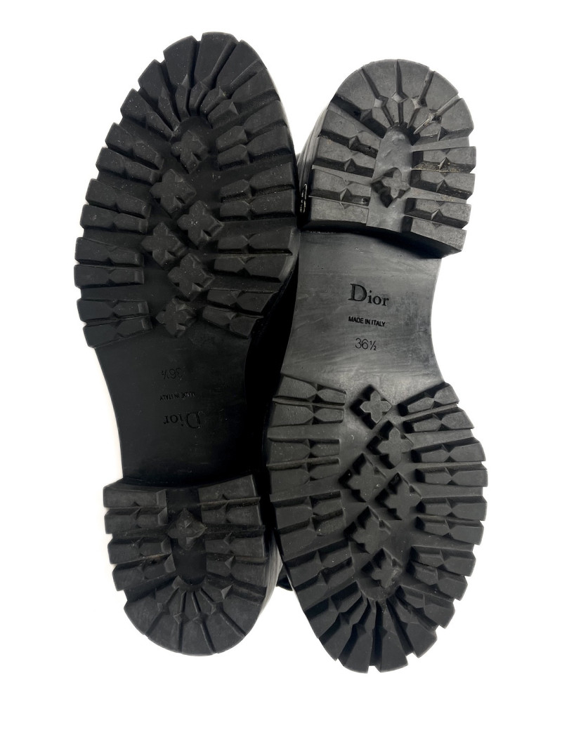 Boots Dior T 36,5 cuir d'agneau lisse : livraison gratuite en Europe