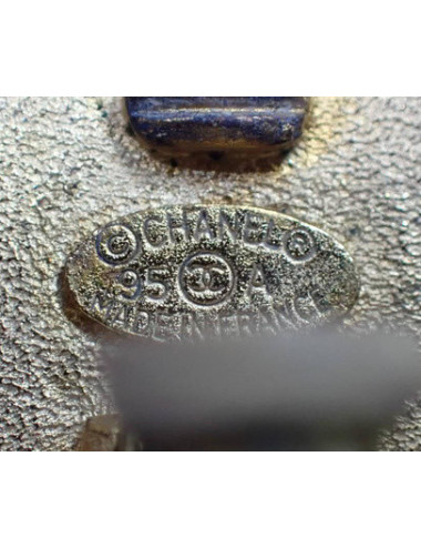 Clip-on CHANEL vintage noir et doré 2