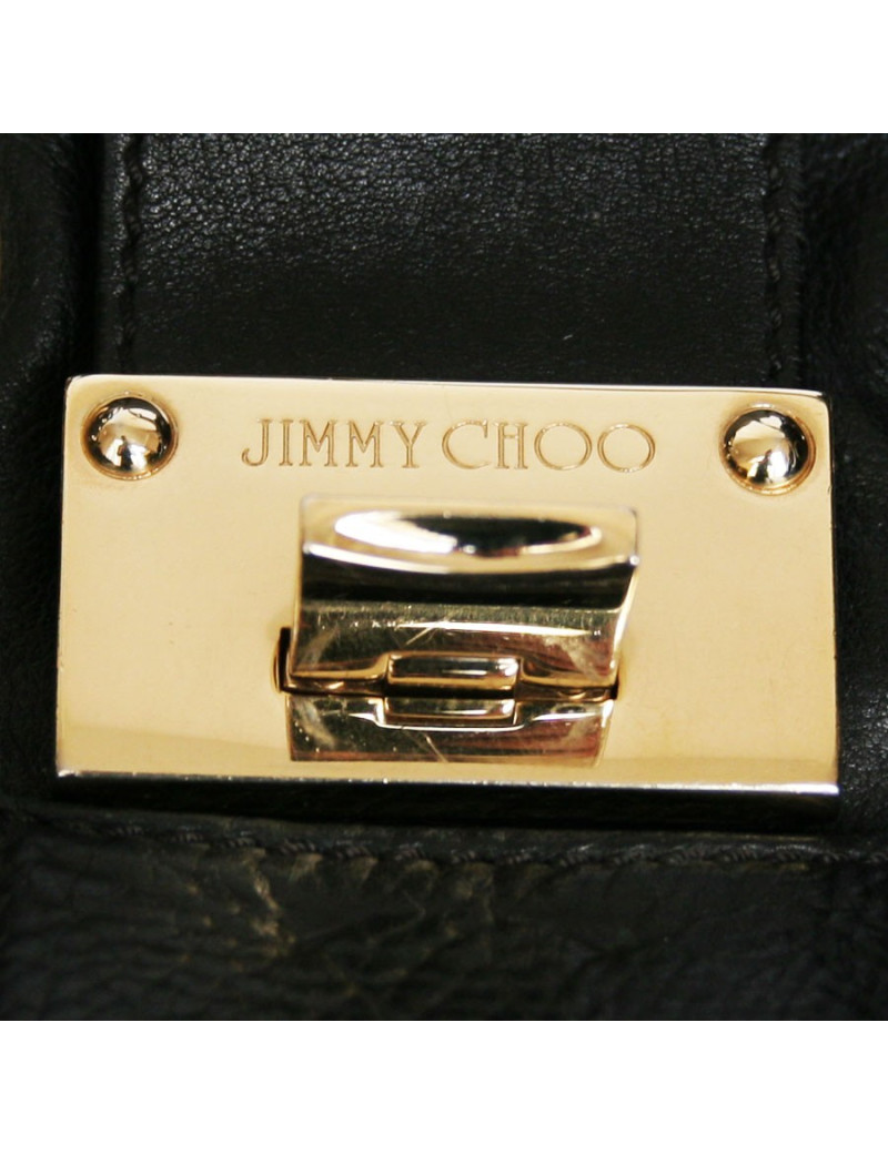 sac Ramona JIMMY CHOO cuir noir