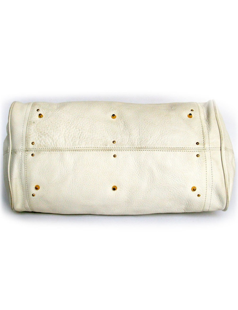 sac Paddington CHLOE cuir grainé blanc