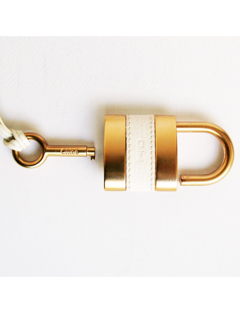 sac Paddington CHLOE cuir grainé blanc